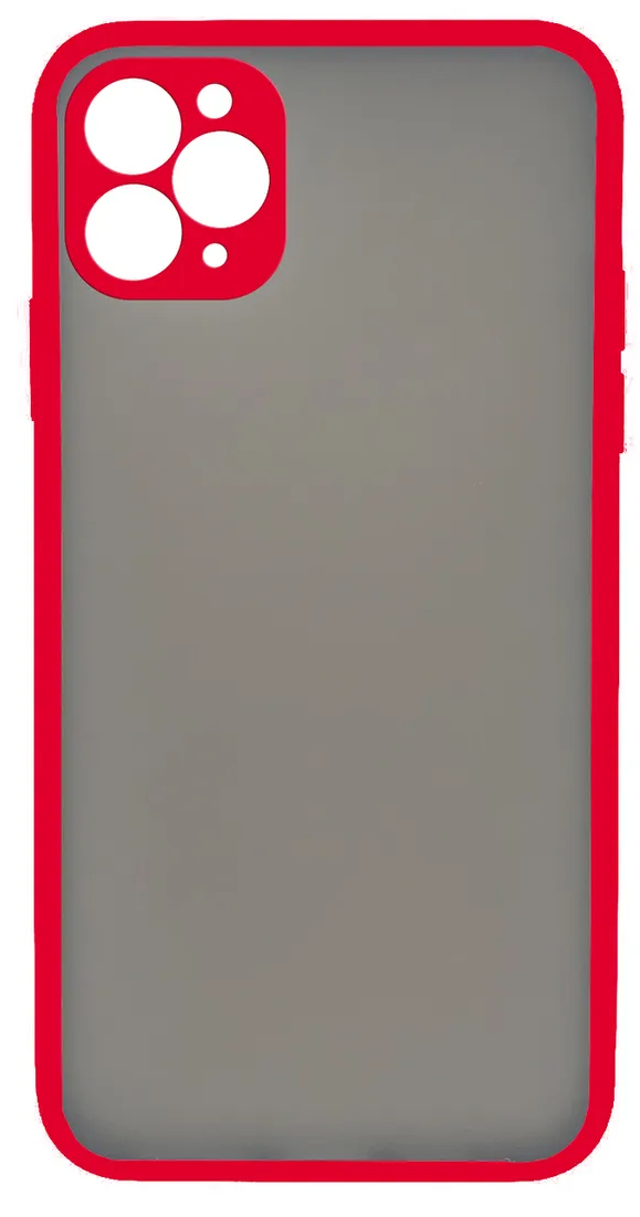 Чехол матовый с бампером Safe Camera для iPhone 11 Pro красный
